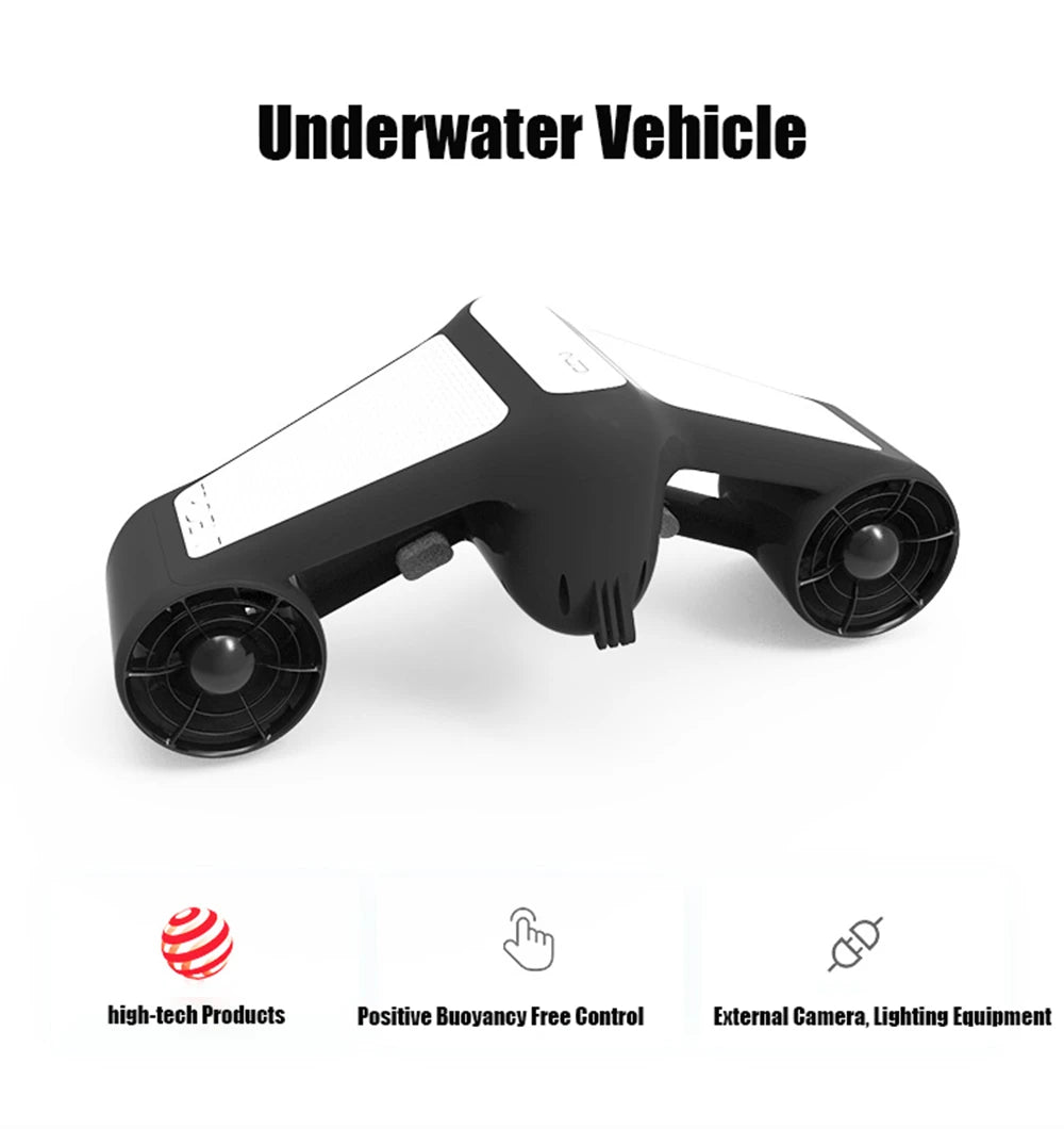 Underwater Sea Scooter 500W Electric Water Toys 1.8m/s Diving Scooter 60Mins Underwater Motor for Kids Adults Swimming Pool