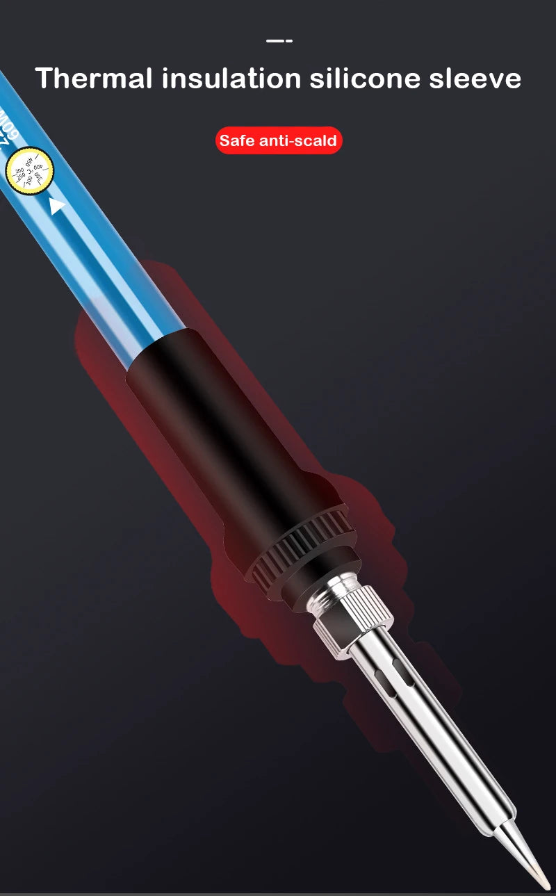 New Adjustable Temperature Electric Soldering Iron 220V 110V 60W Welding Solder Rework Station Heat Pencil Tips Repair Tools