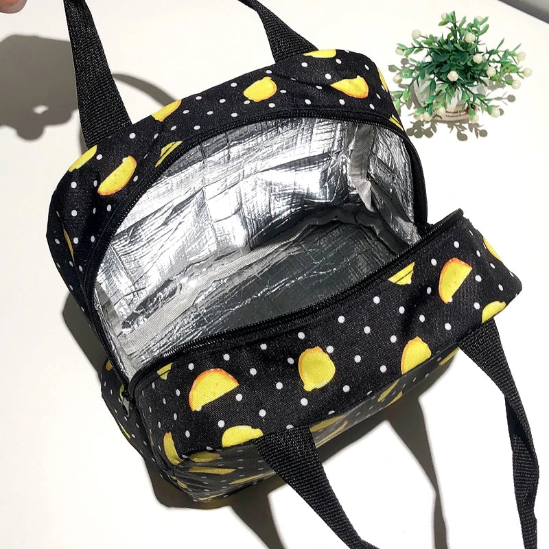 Tiger Leopard Zebra Crocodile Stripes Print Lunch Bag Handbag Breakfast Organizer Picnic Cooler Food Bag Thermal Lunch Box