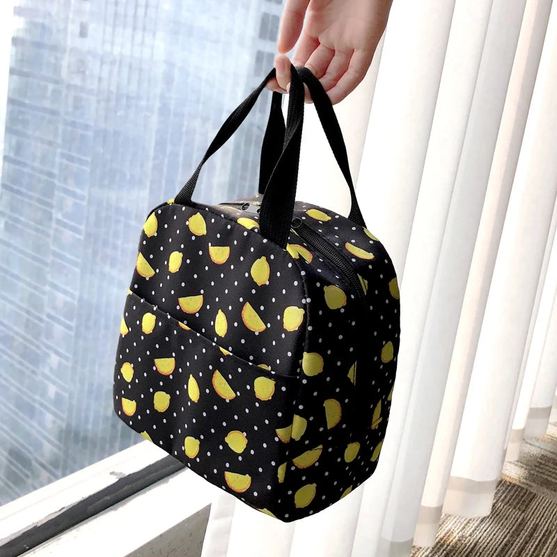 Tiger Leopard Zebra Crocodile Stripes Print Lunch Bag Handbag Breakfast Organizer Picnic Cooler Food Bag Thermal Lunch Box