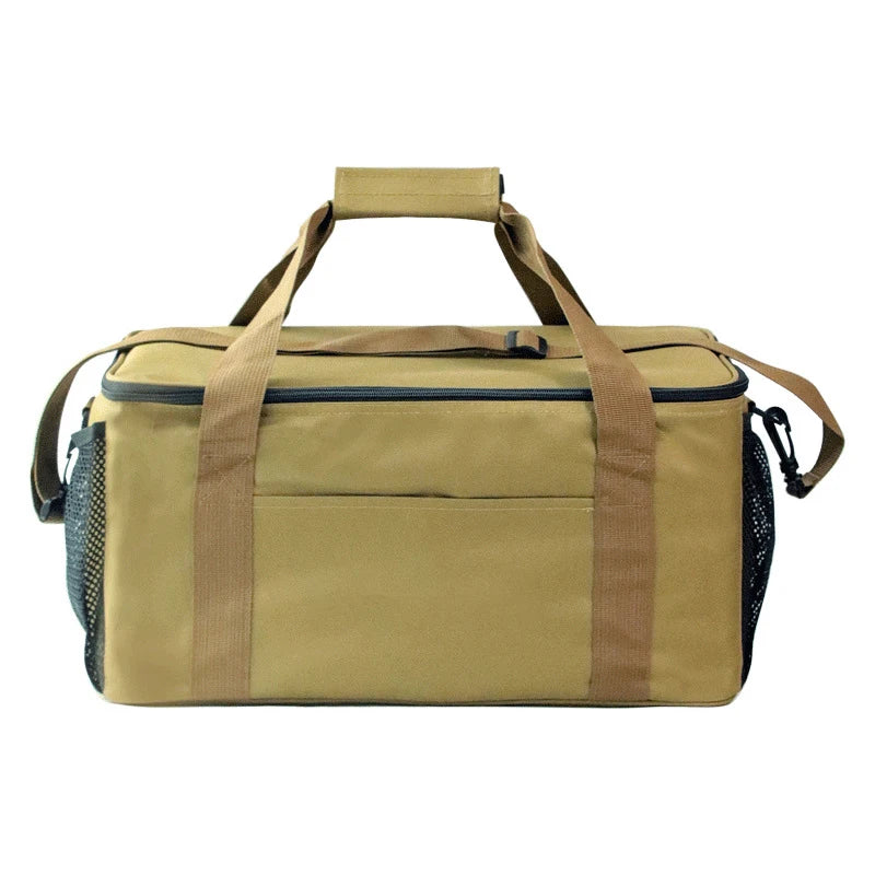 Outdoor Cooking Bag Waterproof Camping Travel Organizer Bag Thermal Cooler Lunch Box Portable Large Capacity Storage Handbag