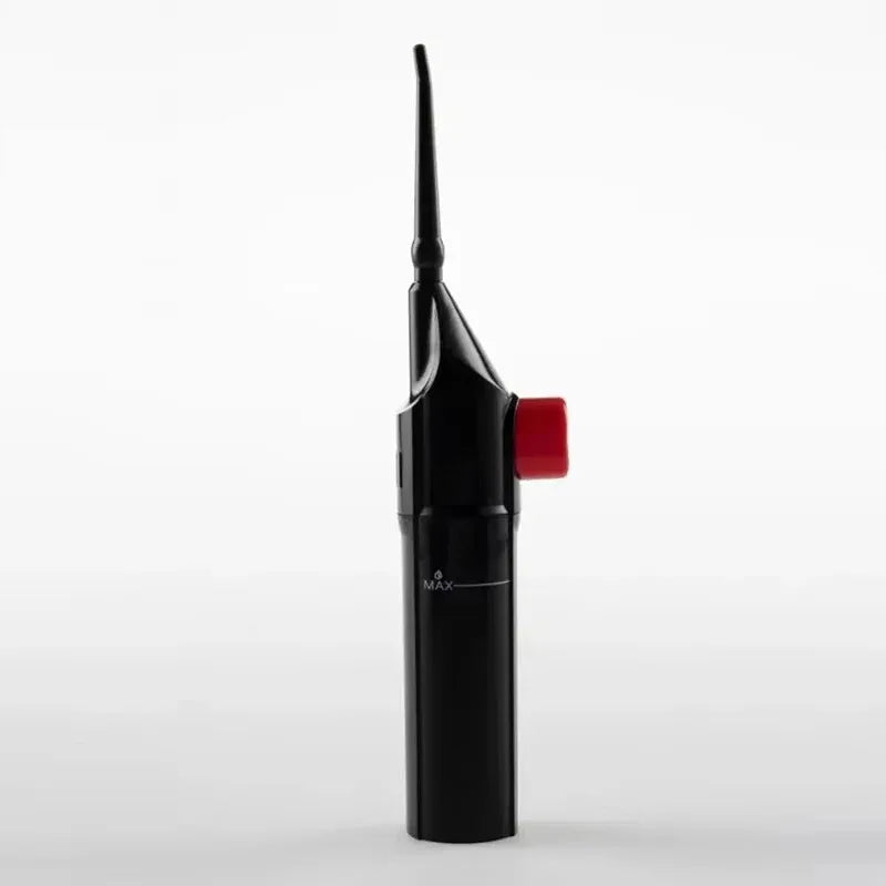 183---Portable high-pressure oral irrigator - manual tooth cleaner with grip, nozzle attachment for gum health