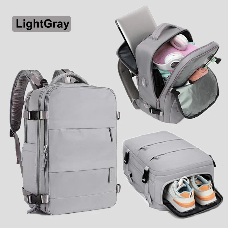 Geestock mochilas Travel Backpack 40x20x25 Cabin Bag Laptop Backpack Carry On Luggage Airplane Backpack Waterproof Schoolbag