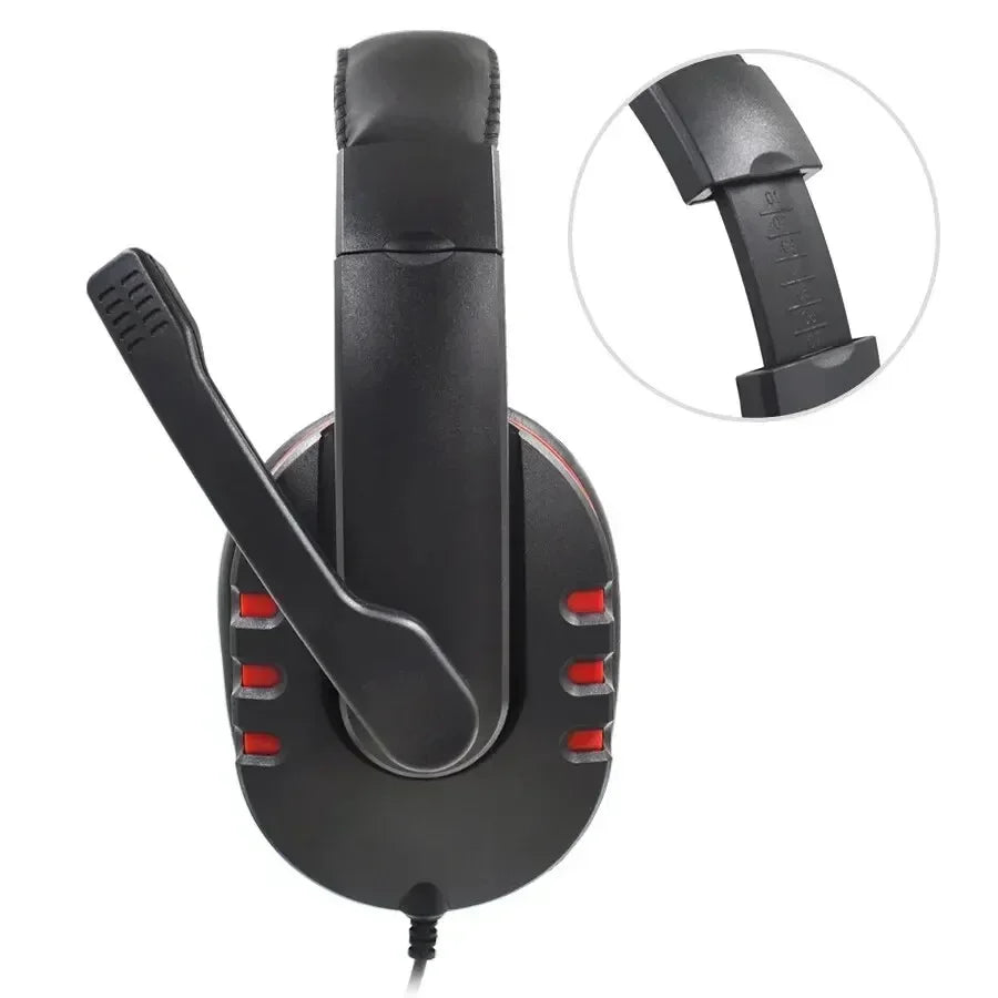3.5mm Headphones Wired Gaming Headset Earphones For PS4 Play Station 4 Game PC Chat Headset With Microphone