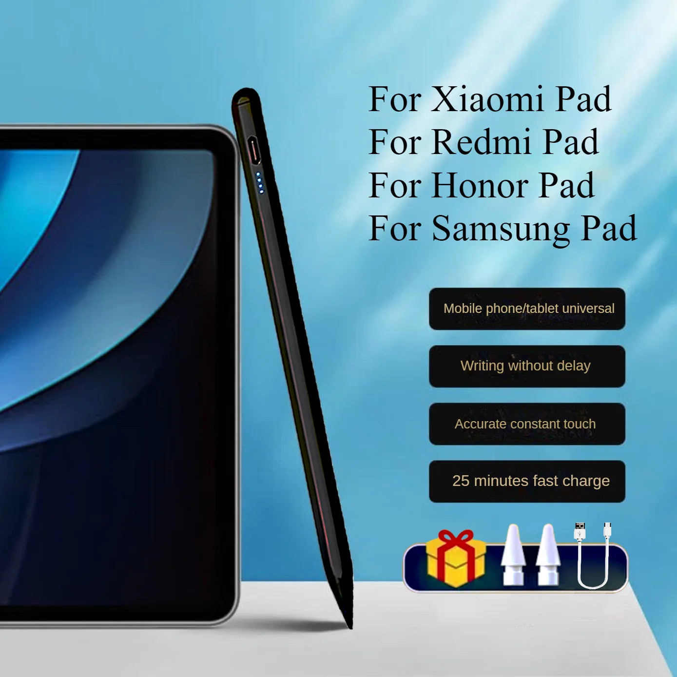 Universal Stylus Pen for Tablet Touch Pen for iPad Apple Pencil Mobile Phone for Huawei Lenovo Samsung Phone Xiaomi Redmi Poco