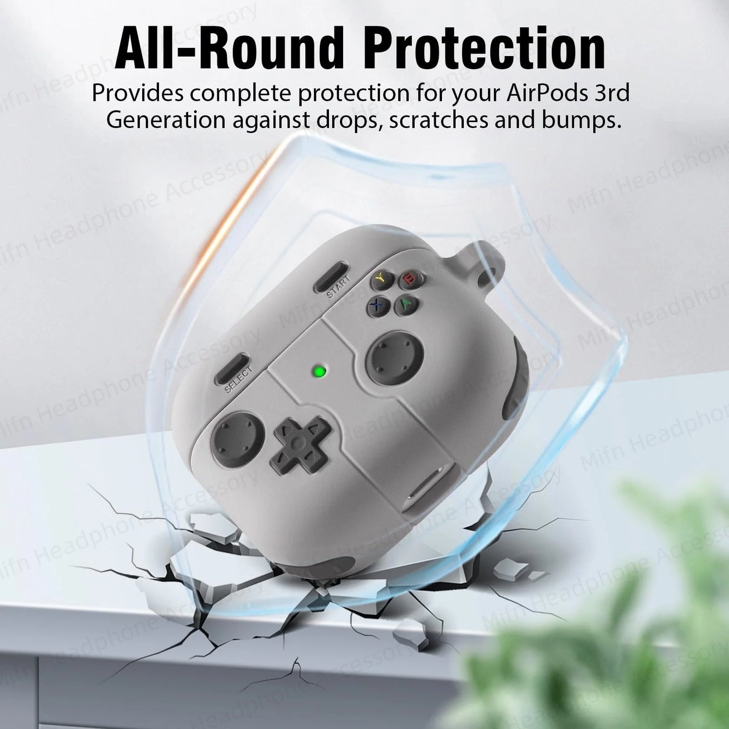 for airpods 4th/airpods 3rd (2024/2021)Case with keychain silicone Cartoon earphone case shockproof cover for airpods 4 cases