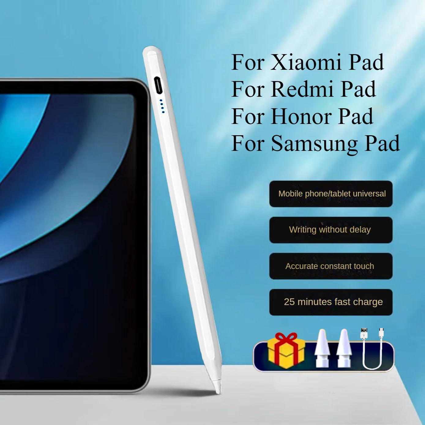 Universal Stylus Pen for Tablet Touch Pen for iPad Apple Pencil Mobile Phone for Huawei Lenovo Samsung Phone Xiaomi Redmi Poco