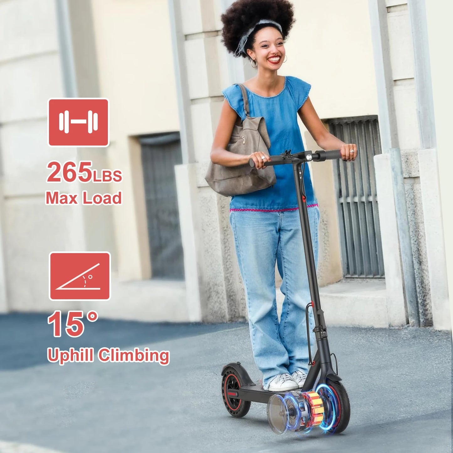 Electric Scooter 8.5" 36v 350W 10.4Ah Self-balance Max 15mph Folding Kick Escooter Smart App For Adults EU US UK Warehouse