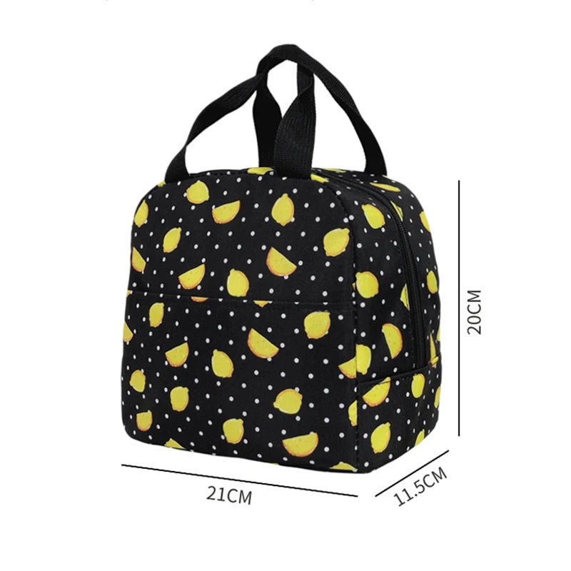 Tiger Leopard Zebra Crocodile Stripes Print Lunch Bag Handbag Breakfast Organizer Picnic Cooler Food Bag Thermal Lunch Box