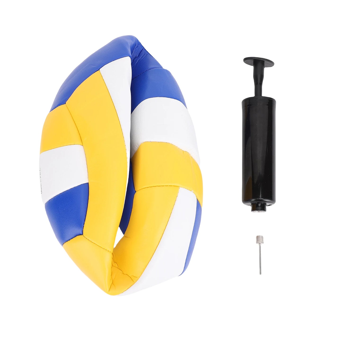 Volleyball  and Net Set Portable Beach Volleyball Net with Stand and Volleyball for Backyard Outdoor Beach