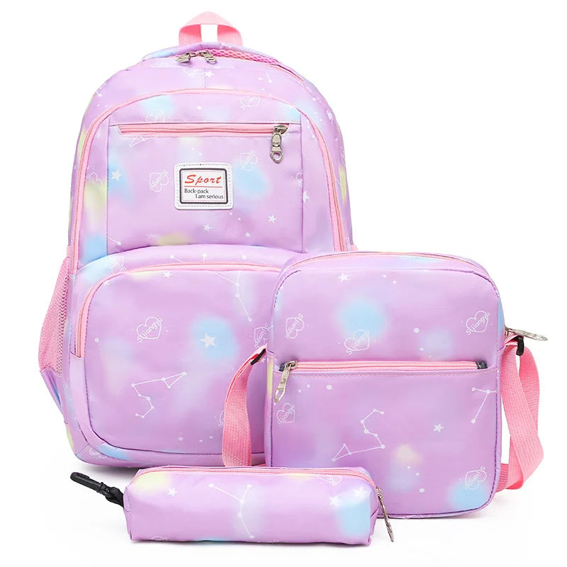 3pcs/set Male backpacks high school bags for women 2020 boys one shoulder big student travel bag men school backpack mochila